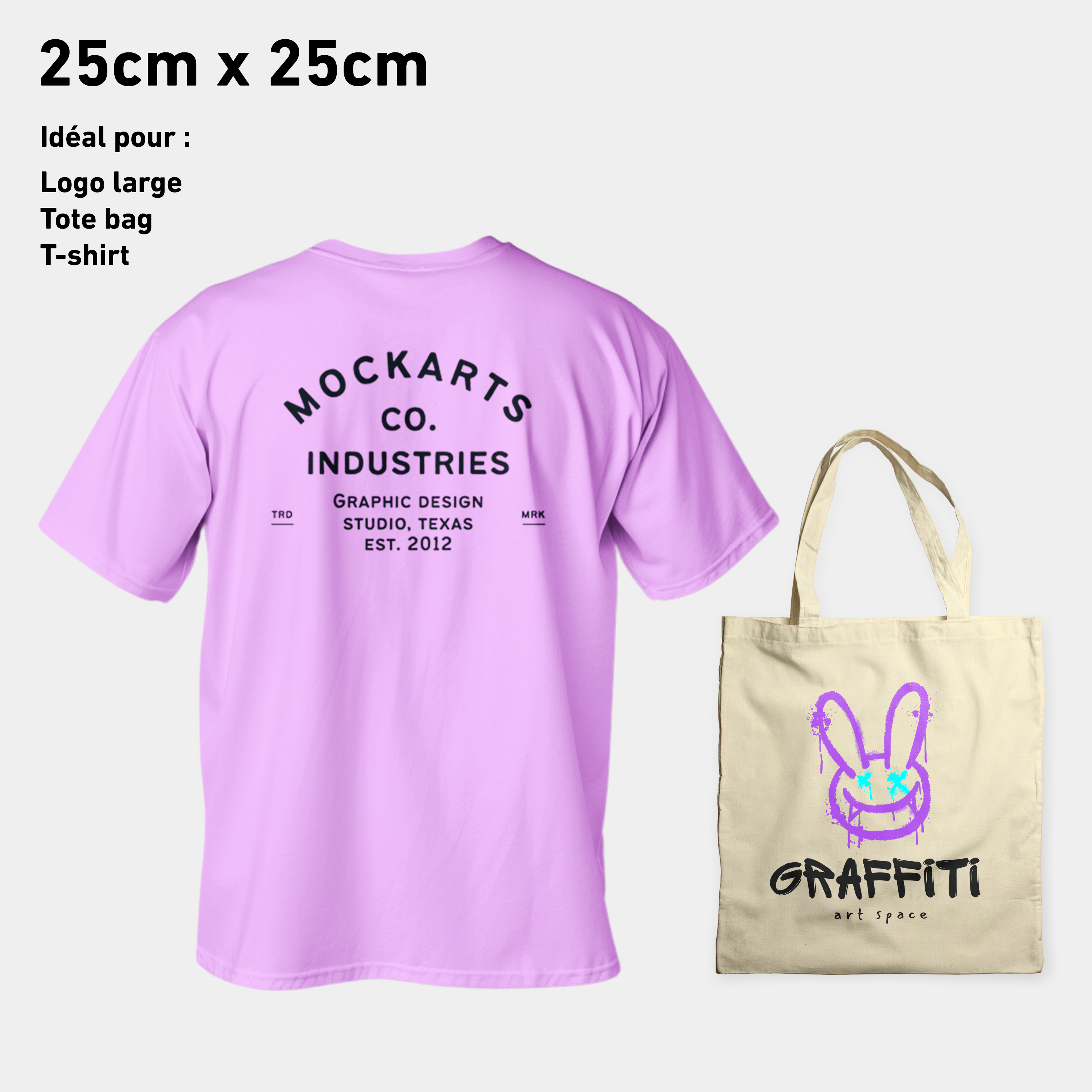 Transfert DTF - Par taille de visuel