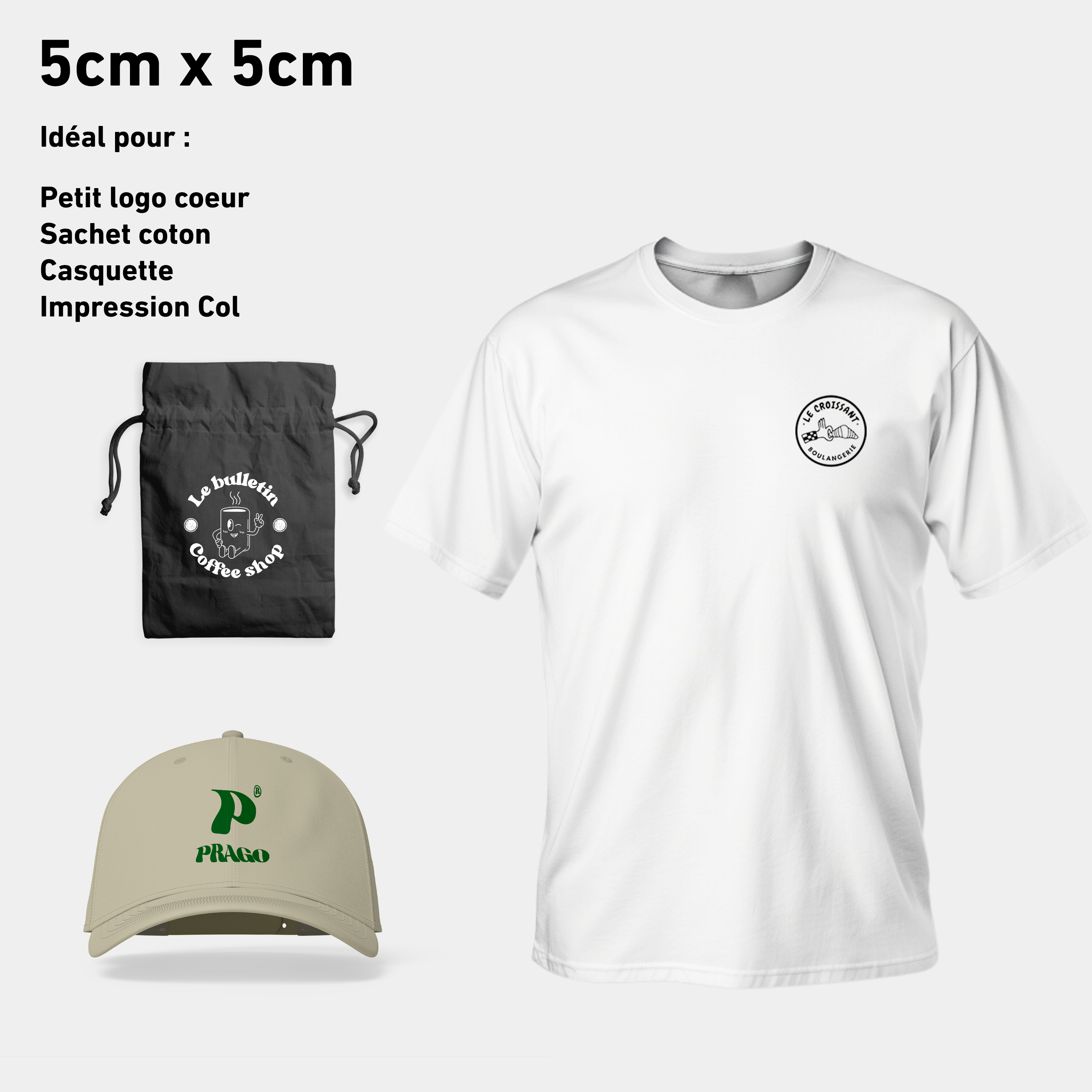 Transfert DTF - Par taille de visuel