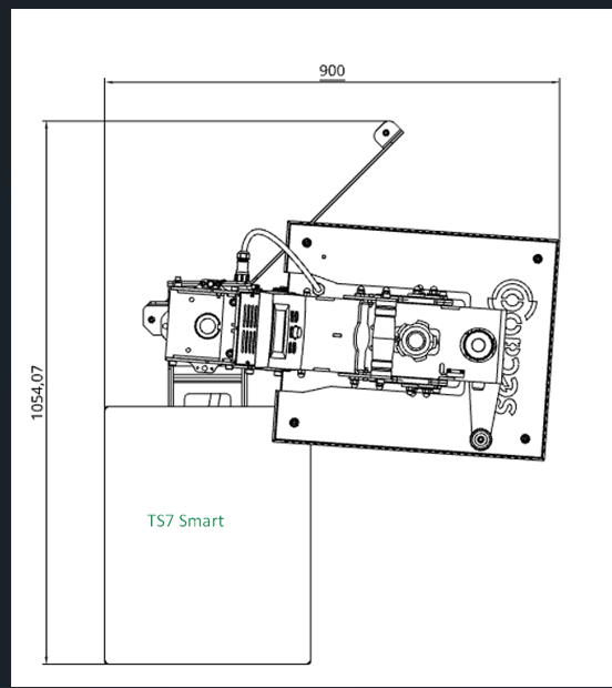 Secabo TS7 LITE presse modulaire à balancer 40cm x 50cm